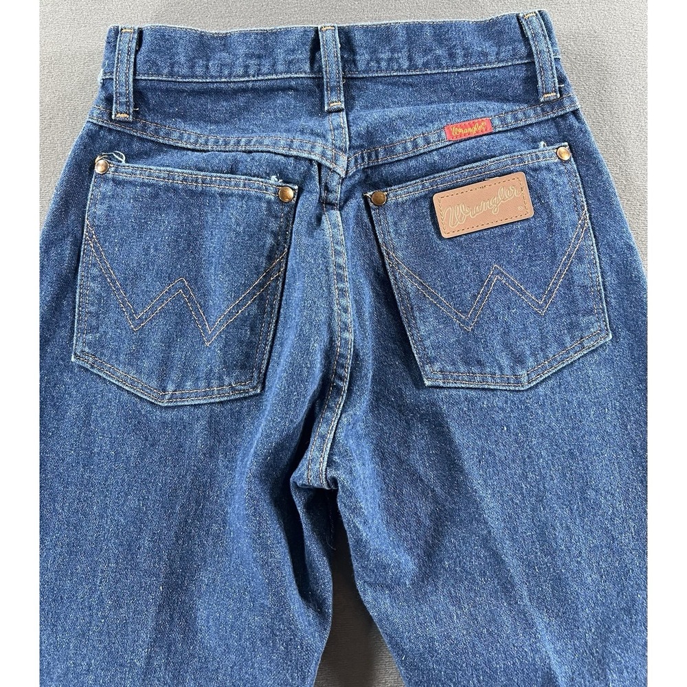 Vintage Wrangler USA Made Jeans Women Jrs. Size 1 x 32 High Rise Straight Leg - Picture 8 of 12